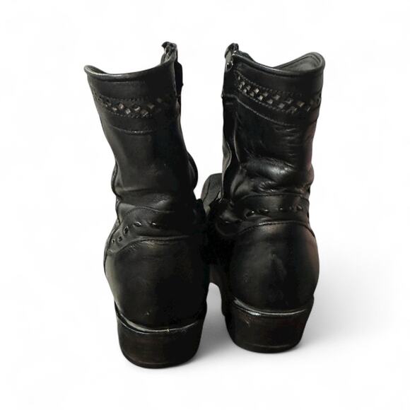 Los Altos Men's Lizard Skin European Western Square Toe Short Boots Size 8 EE - Picture 4 of 9